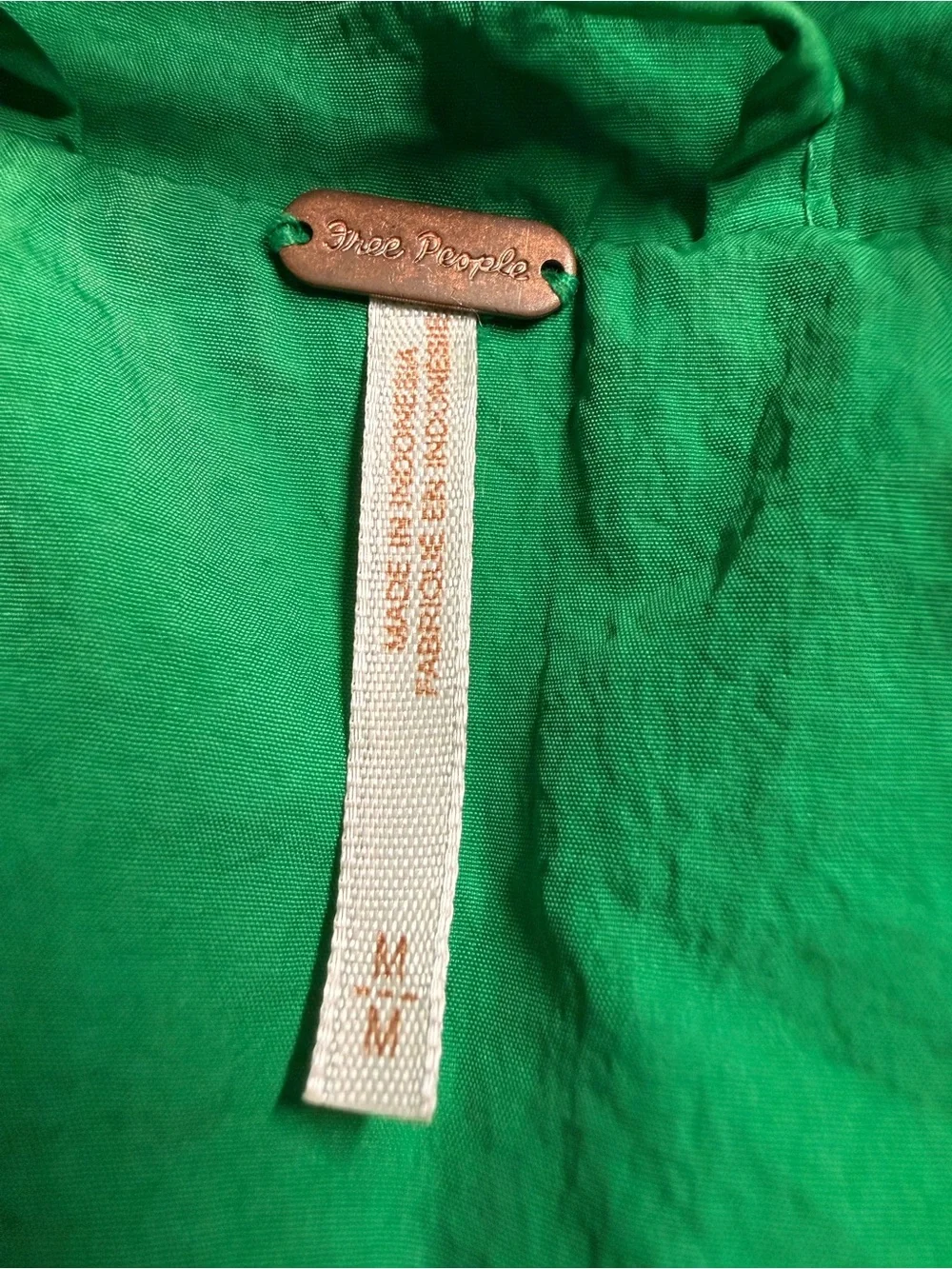 FP Movement Free People Pippa Packable Puffer Jacket Kelly Green Medium M